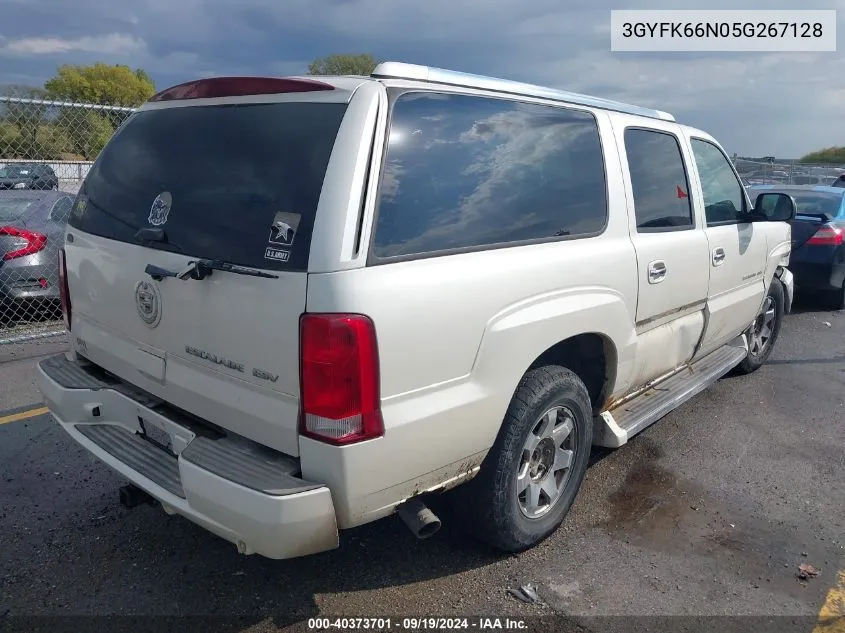 2005 Cadillac Escalade Esv Standard VIN: 3GYFK66N05G267128 Lot: 40373701