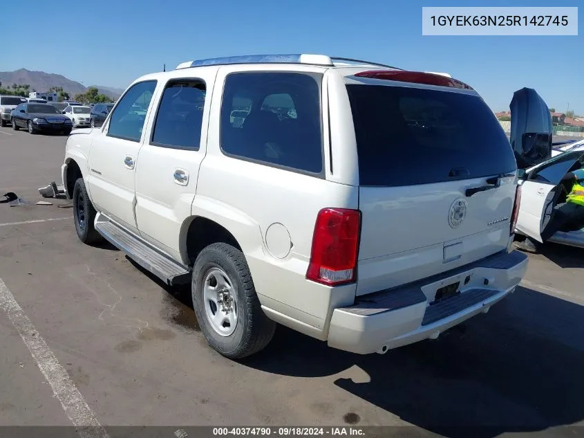 2005 Cadillac Escalade Luxury VIN: 1GYEK63N25R142745 Lot: 40374790