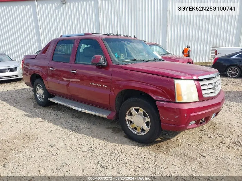 2005 Cadillac Escalade Ext Standard VIN: 3GYEK62N25G100741 Lot: 40379272