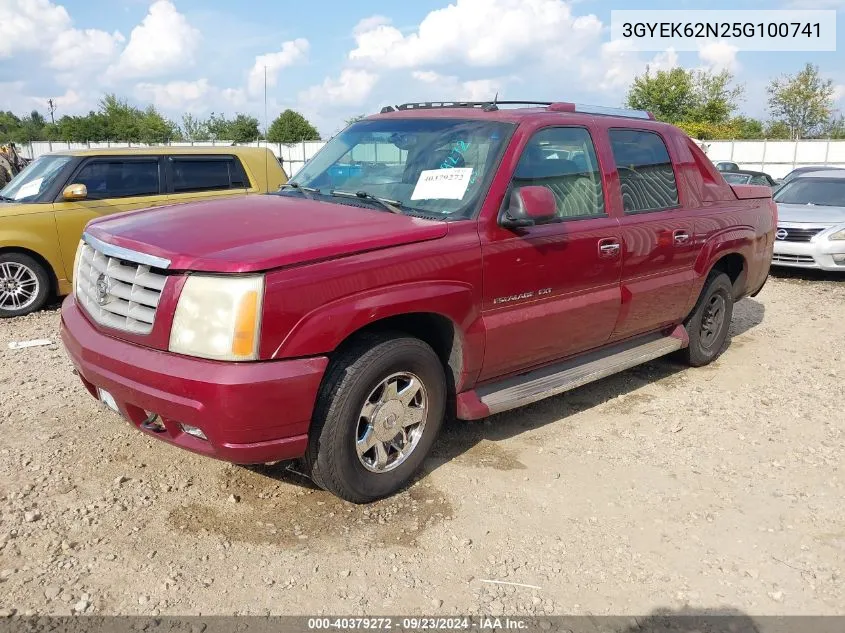 2005 Cadillac Escalade Ext Standard VIN: 3GYEK62N25G100741 Lot: 40379272