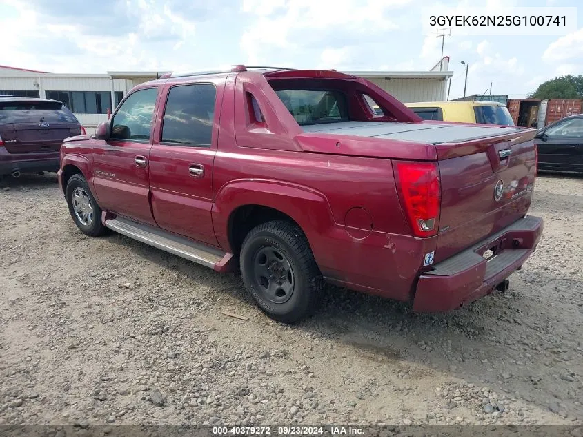 2005 Cadillac Escalade Ext Standard VIN: 3GYEK62N25G100741 Lot: 40379272