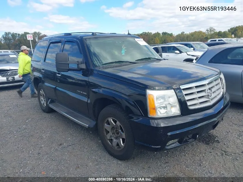 2005 Cadillac Escalade Standard VIN: 1GYEK63N55R193446 Lot: 40590285