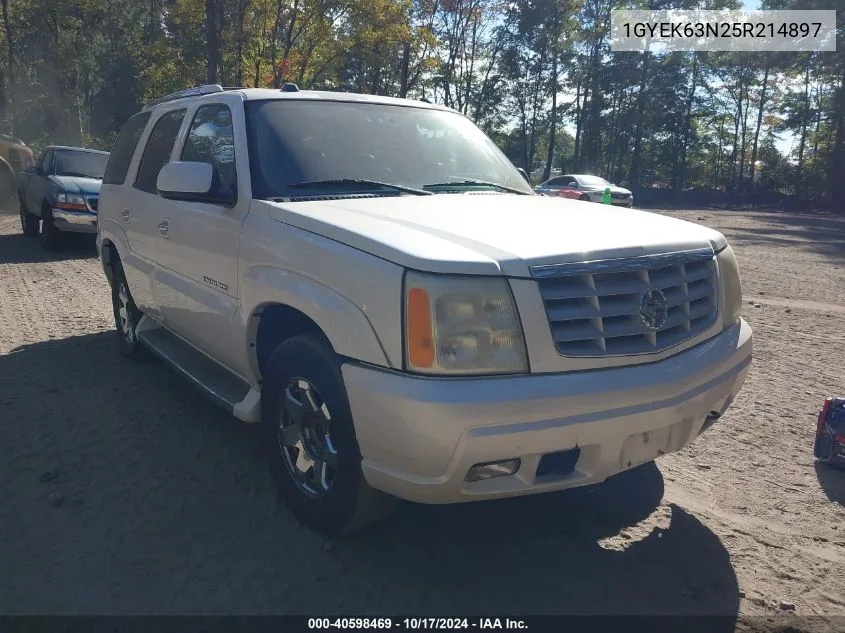 2005 Cadillac Escalade Standard VIN: 1GYEK63N25R214897 Lot: 40598469