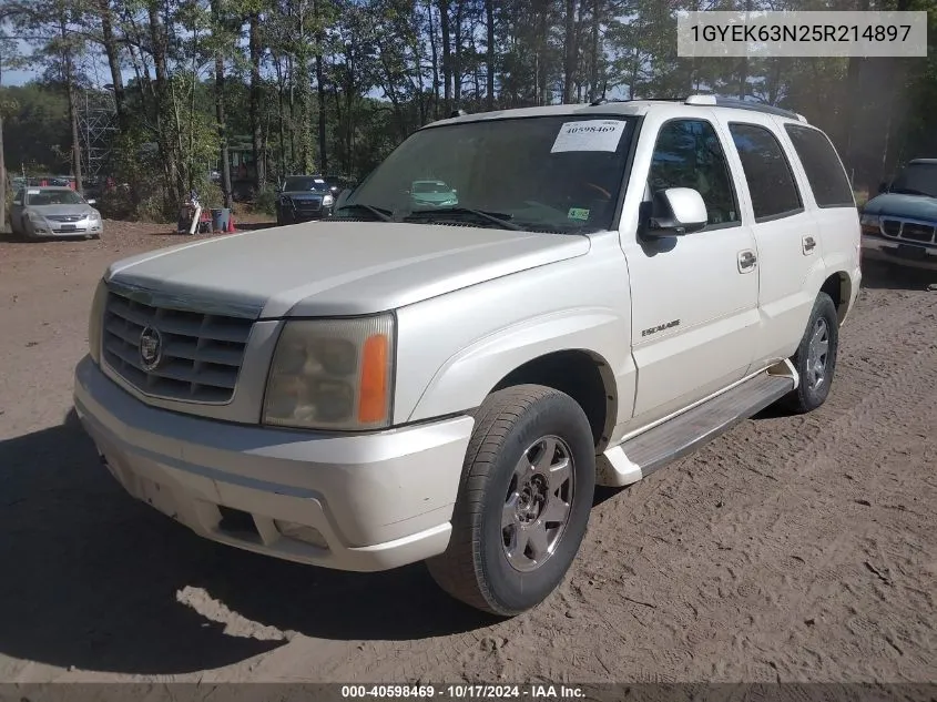 2005 Cadillac Escalade Standard VIN: 1GYEK63N25R214897 Lot: 40598469