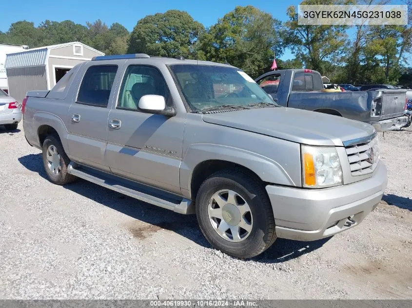 2005 Cadillac Escalade Ext Standard VIN: 3GYEK62N45G231038 Lot: 40619930