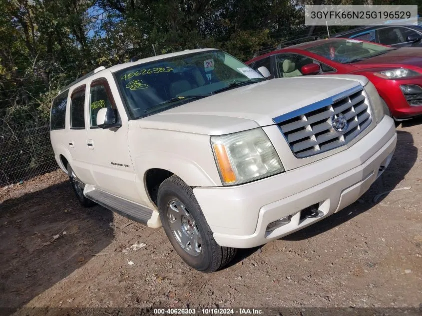 2005 Cadillac Escalade Esv Standard VIN: 3GYFK66N25G196529 Lot: 40626303