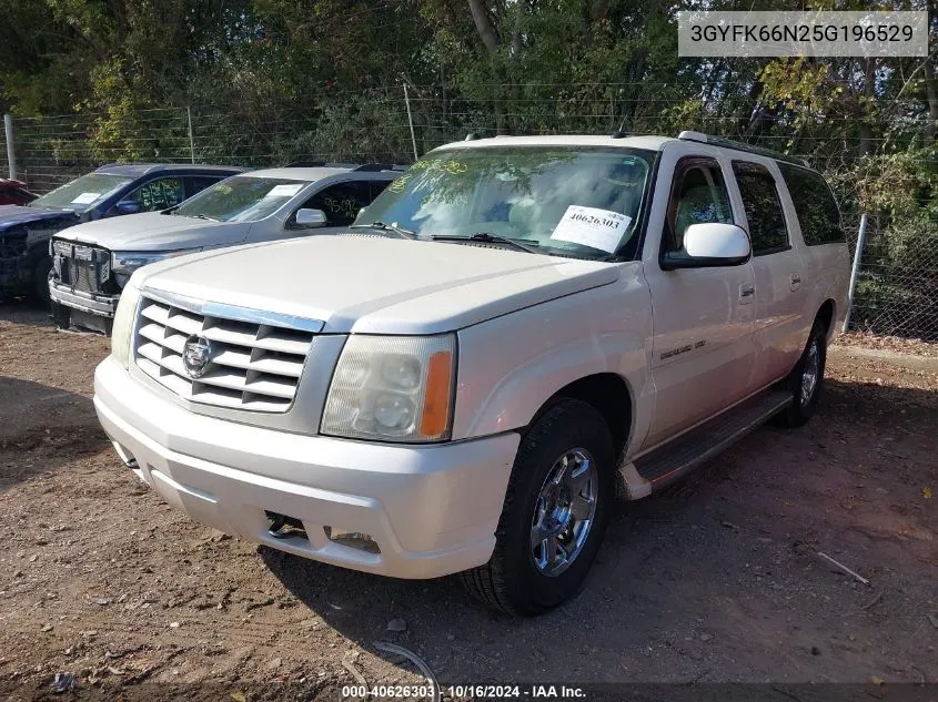 2005 Cadillac Escalade Esv Standard VIN: 3GYFK66N25G196529 Lot: 40626303