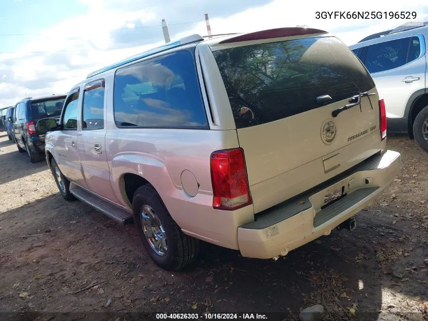 2005 Cadillac Escalade Esv Standard VIN: 3GYFK66N25G196529 Lot: 40626303