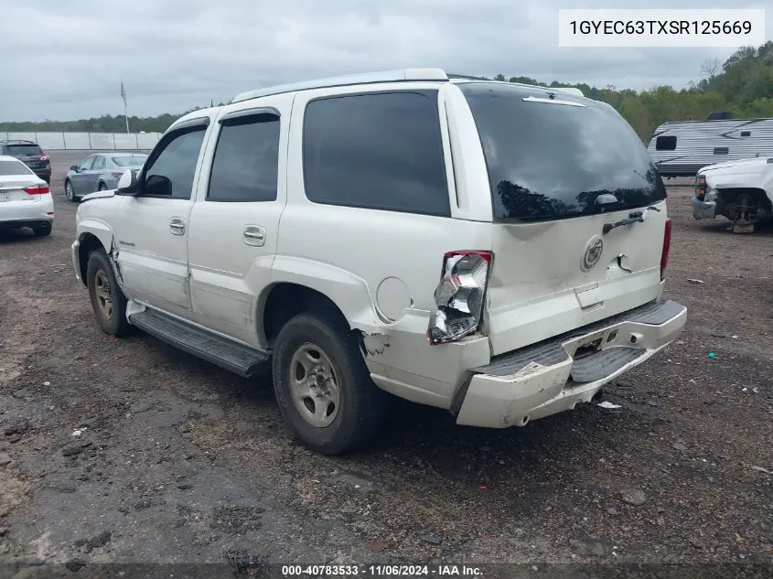 2005 Cadillac Escalade Standard VIN: 1GYEC63TXSR125669 Lot: 40783533