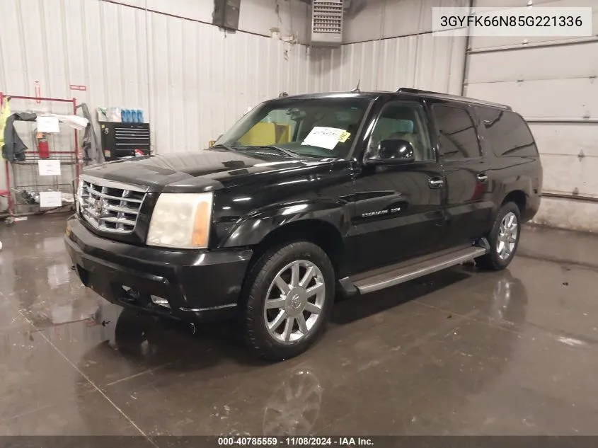 2005 Cadillac Escalade Esv Platinum Edition VIN: 3GYFK66N85G221336 Lot: 40785559