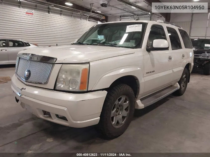 2005 Cadillac Escalade Luxury VIN: 1GYEK63N05R104950 Lot: 40812623