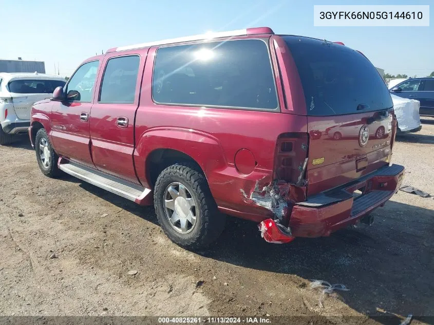 3GYFK66N05G144610 2005 Cadillac Escalade Esv Standard