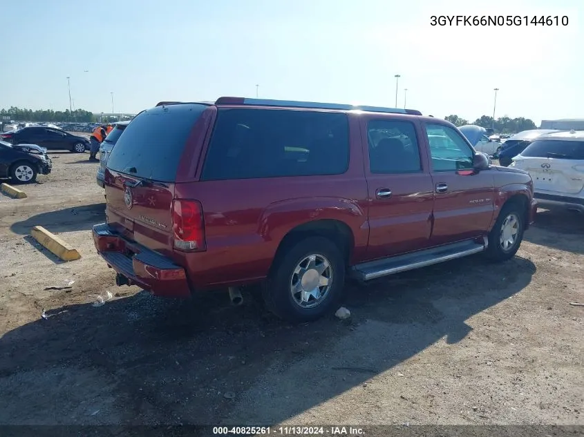 3GYFK66N05G144610 2005 Cadillac Escalade Esv Standard