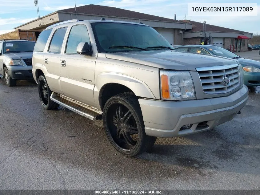 1GYEK63N15R117089 2005 Cadillac Escalade Standard