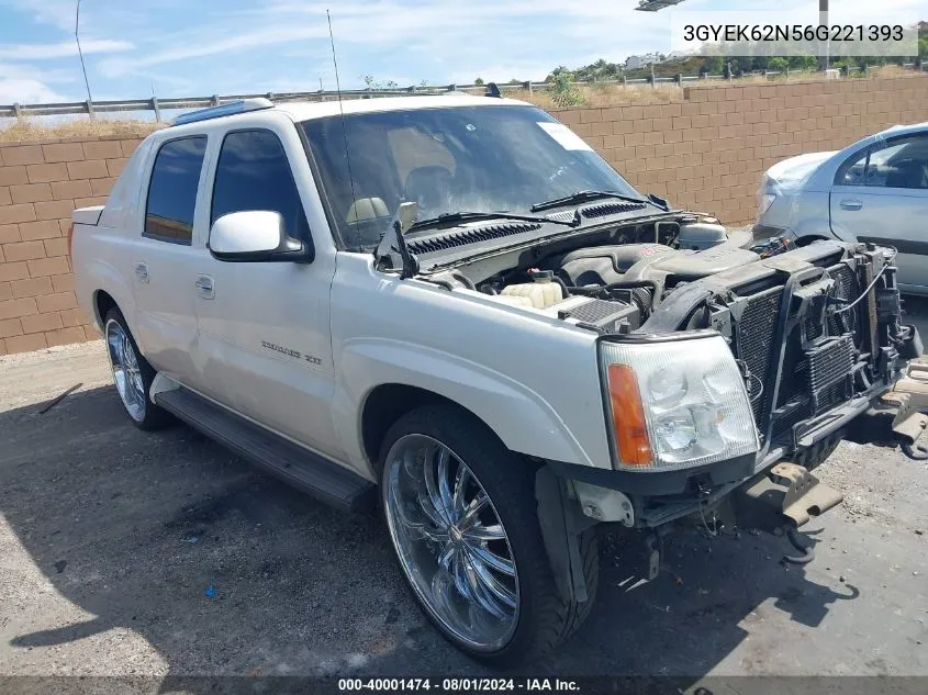 2006 Cadillac Escalade Ext Standard VIN: 3GYEK62N56G221393 Lot: 40001474