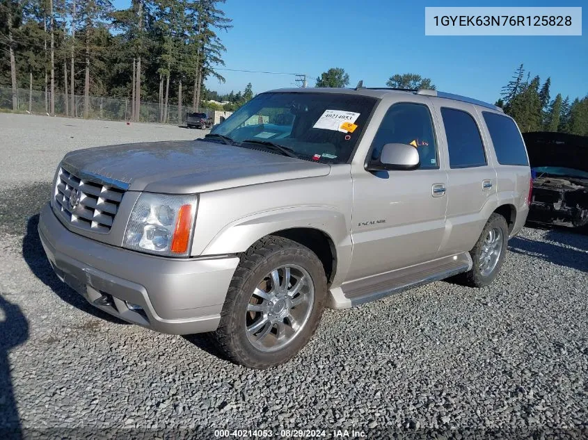 2006 Cadillac Escalade Standard VIN: 1GYEK63N76R125828 Lot: 40214053