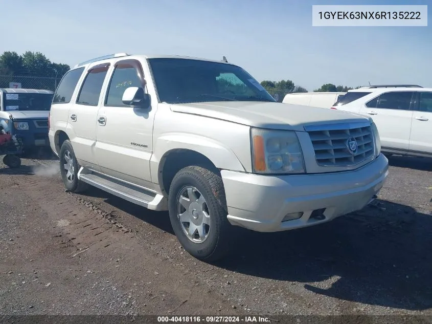 2006 Cadillac Escalade Standard VIN: 1GYEK63NX6R135222 Lot: 40418116