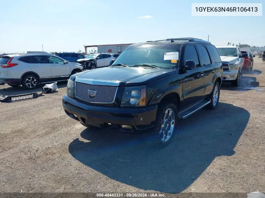 2006 Cadillac Escalade Standard VIN: 1GYEK63N46R106413 Lot: 40443331