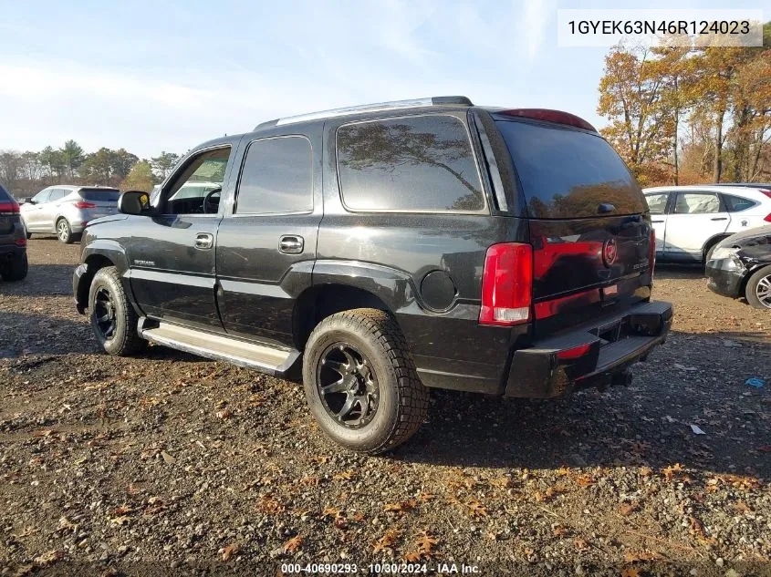 2006 Cadillac Escalade Standard VIN: 1GYEK63N46R124023 Lot: 40690293