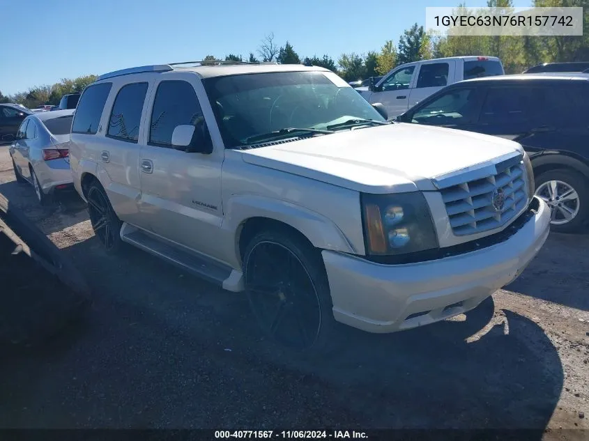 2006 Cadillac Escalade Standard VIN: 1GYEC63N76R157742 Lot: 40771567