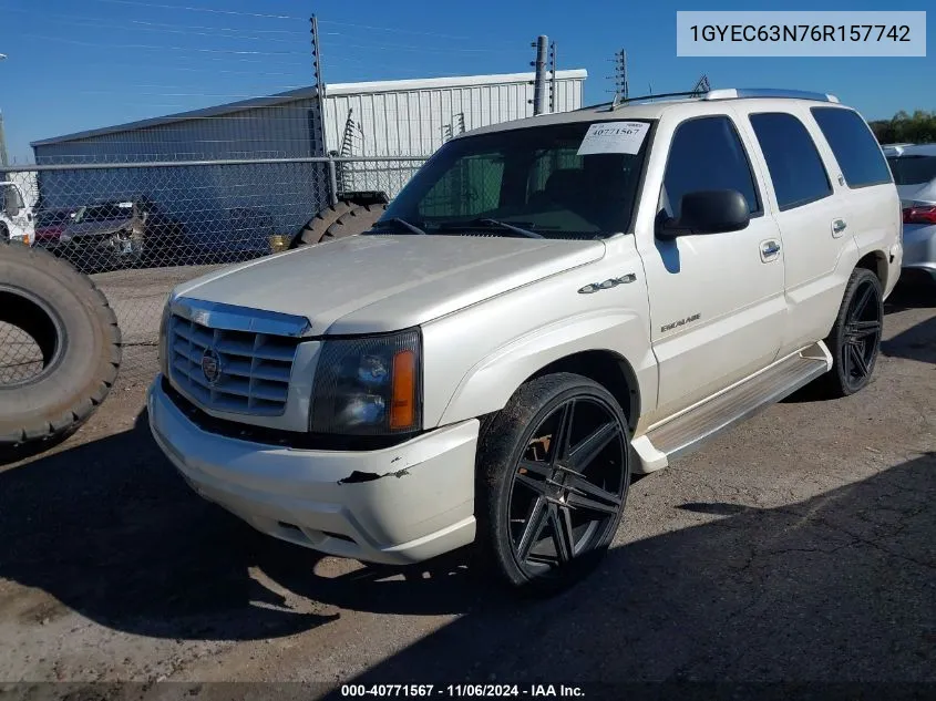 2006 Cadillac Escalade Standard VIN: 1GYEC63N76R157742 Lot: 40771567