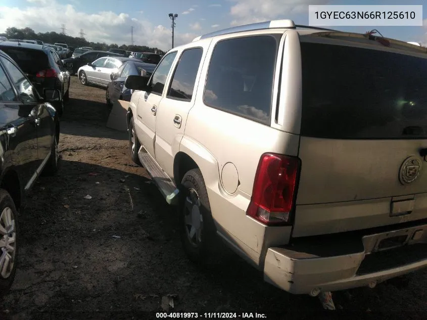 2006 Cadillac Escalade Standard VIN: 1GYEC63N66R125610 Lot: 40819973