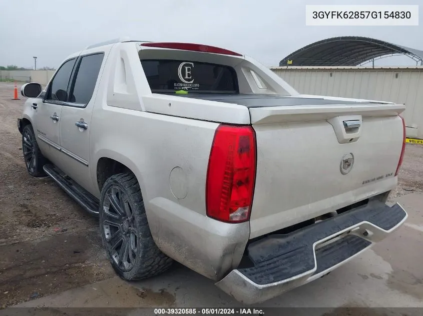 3GYFK62857G154830 2007 Cadillac Escalade Ext Standard