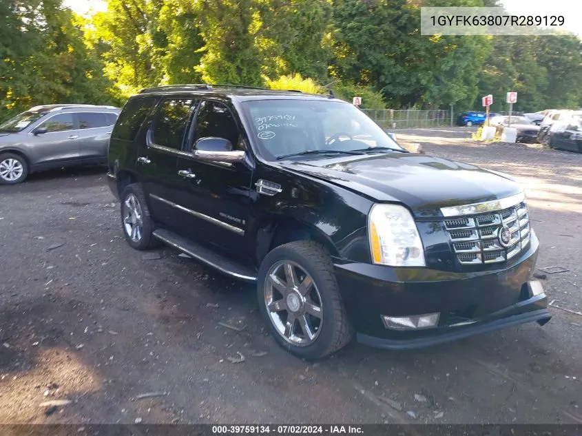 2007 Cadillac Escalade Standard VIN: 1GYFK63807R289129 Lot: 39759134