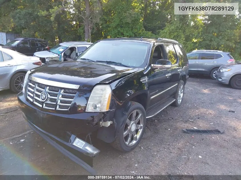 1GYFK63807R289129 2007 Cadillac Escalade Standard