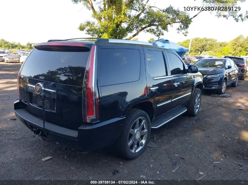 2007 Cadillac Escalade Standard VIN: 1GYFK63807R289129 Lot: 39759134