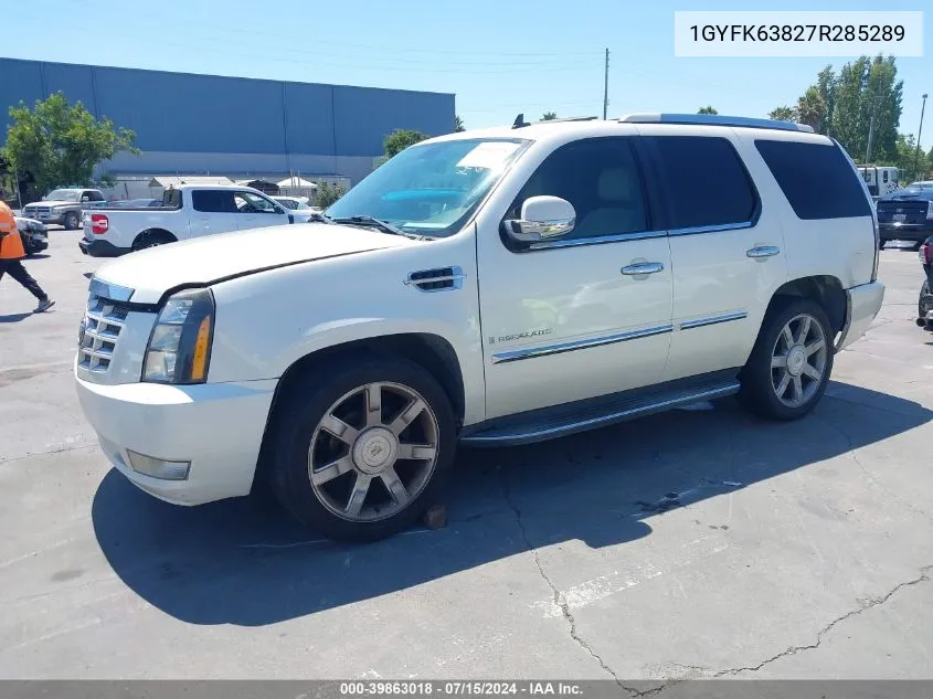 1GYFK63827R285289 2007 Cadillac Escalade Standard