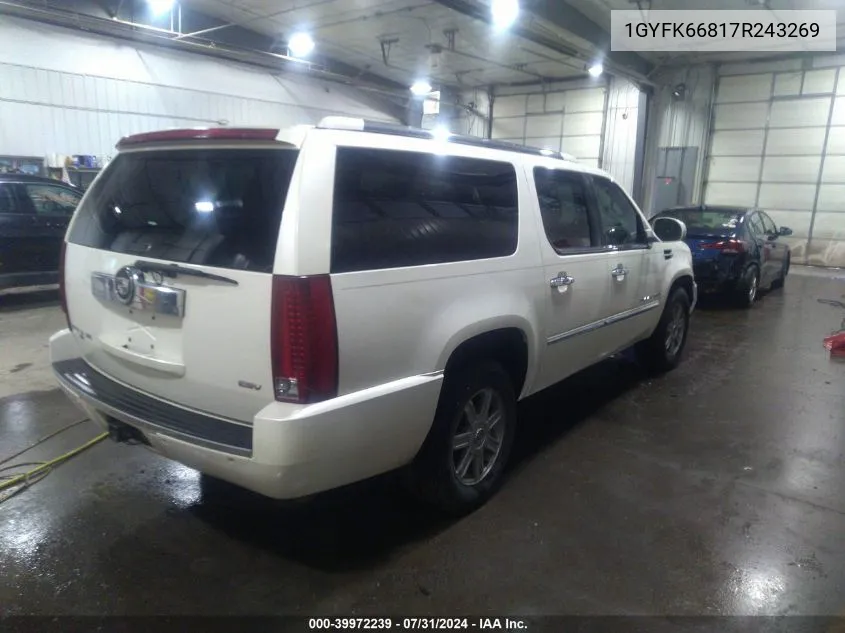 1GYFK66817R243269 2007 Cadillac Escalade Esv Standard