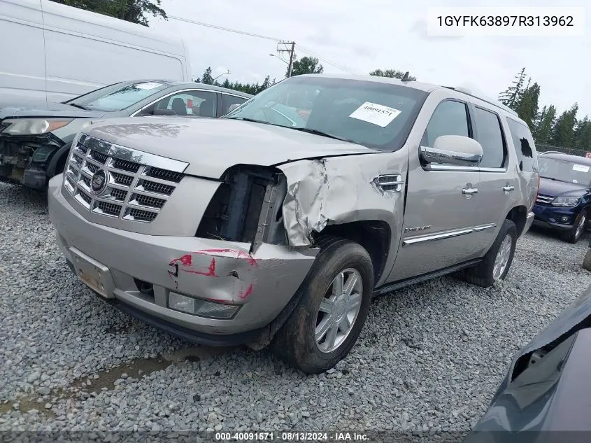 2007 Cadillac Escalade Standard VIN: 1GYFK63897R313962 Lot: 40091571