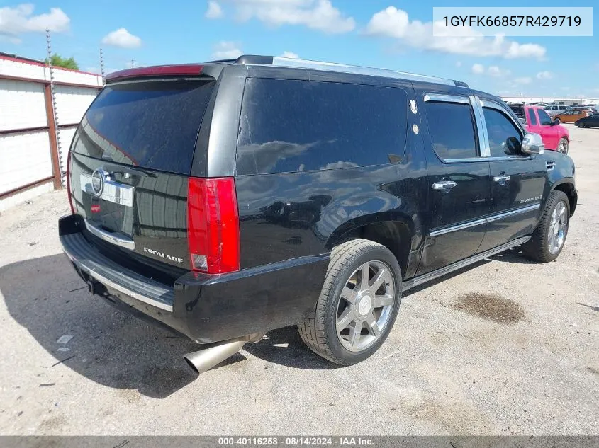 1GYFK66857R429719 2007 Cadillac Escalade Esv Standard