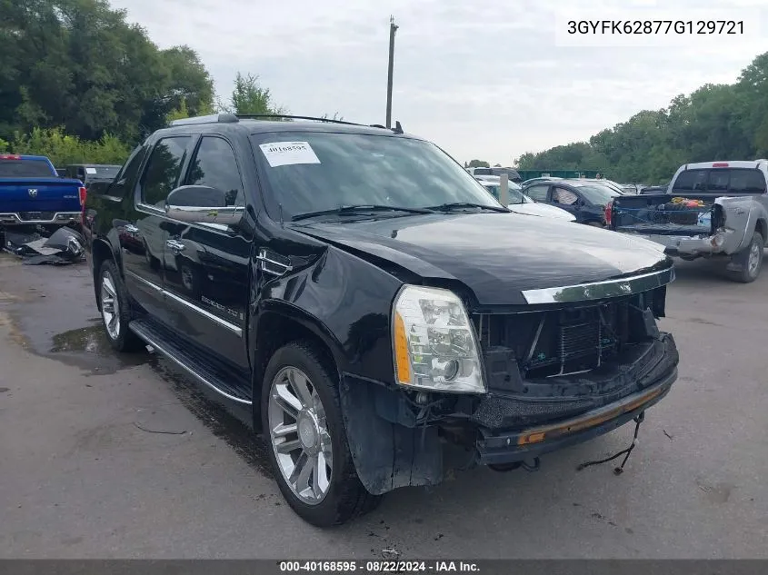 2007 Cadillac Escalade Ext Standard VIN: 3GYFK62877G129721 Lot: 40168595