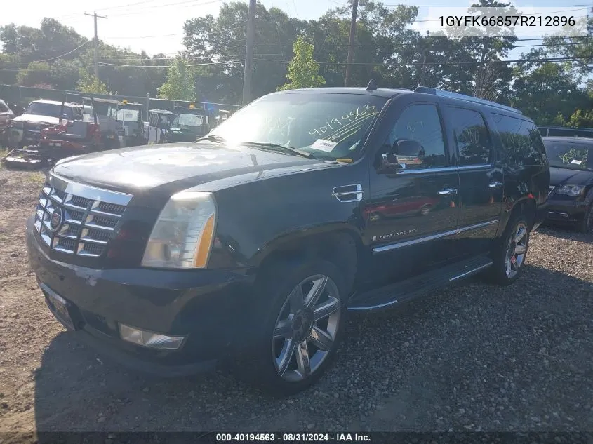 2007 Cadillac Escalade Esv Standard VIN: 1GYFK66857R212896 Lot: 40194563