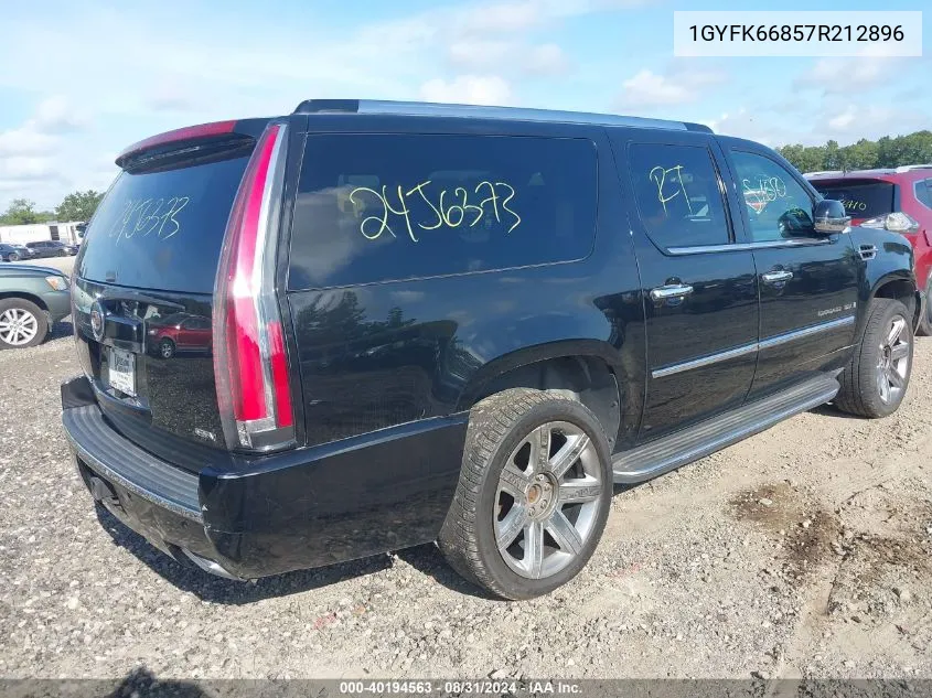 1GYFK66857R212896 2007 Cadillac Escalade Esv Standard