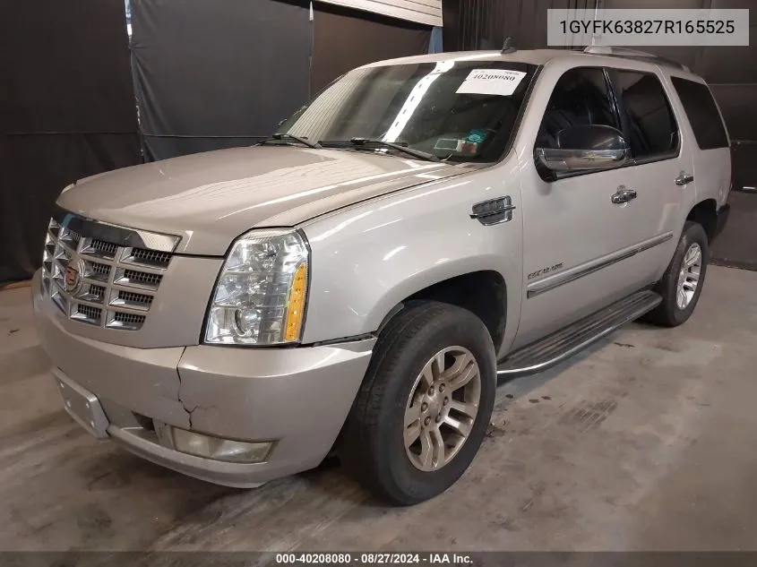 2007 Cadillac Escalade Standard VIN: 1GYFK63827R165525 Lot: 40208080