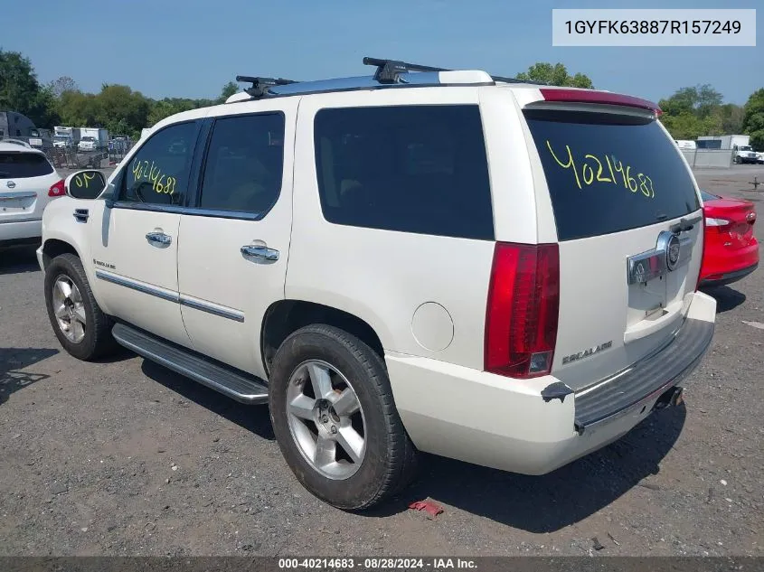 1GYFK63887R157249 2007 Cadillac Escalade Standard