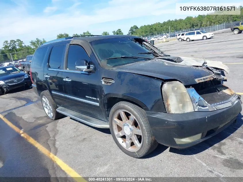 2007 Cadillac Escalade Standard VIN: 1GYFK63807R161571 Lot: 40241301