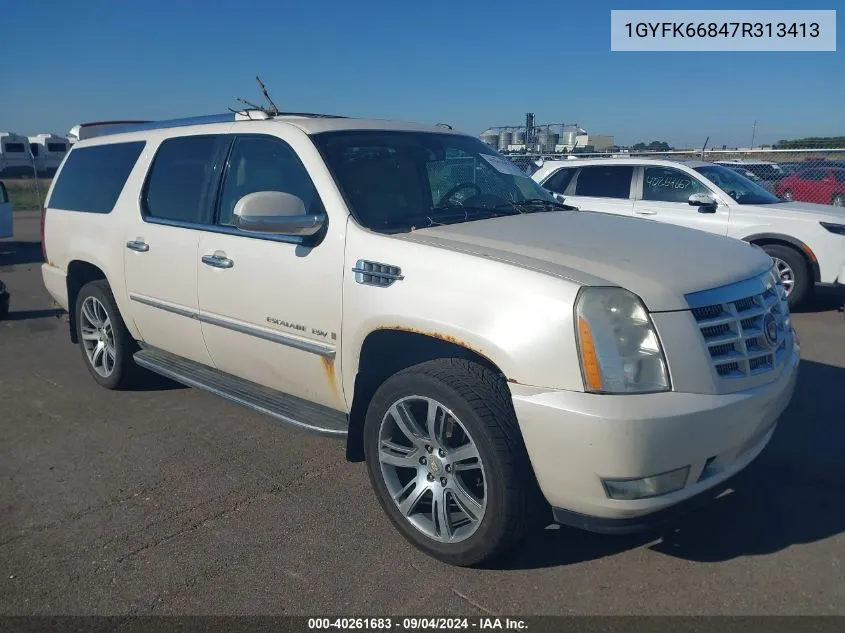 2007 Cadillac Escalade Esv Standard VIN: 1GYFK66847R313413 Lot: 40261683