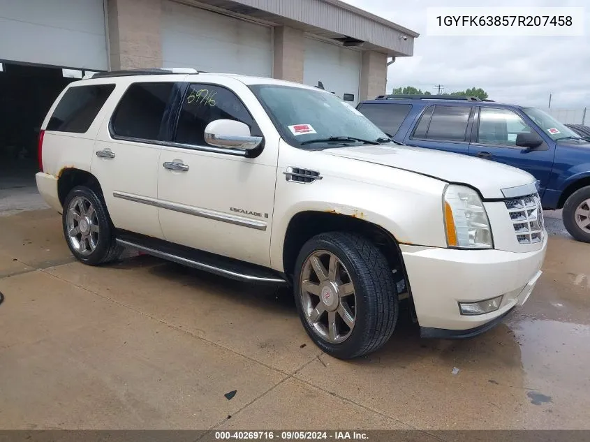 2007 Cadillac Escalade Standard VIN: 1GYFK63857R207458 Lot: 40269716