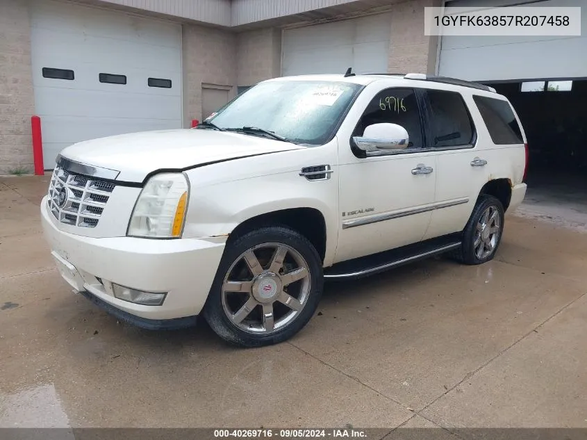 2007 Cadillac Escalade Standard VIN: 1GYFK63857R207458 Lot: 40269716