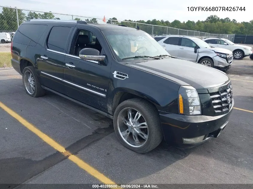 1GYFK66807R426744 2007 Cadillac Escalade Esv Standard