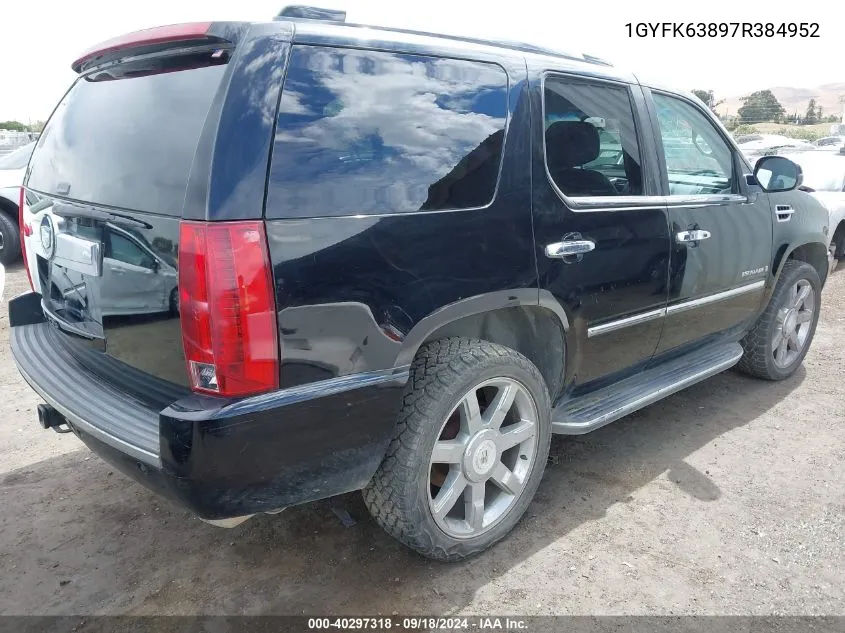 1GYFK63897R384952 2007 Cadillac Escalade Standard