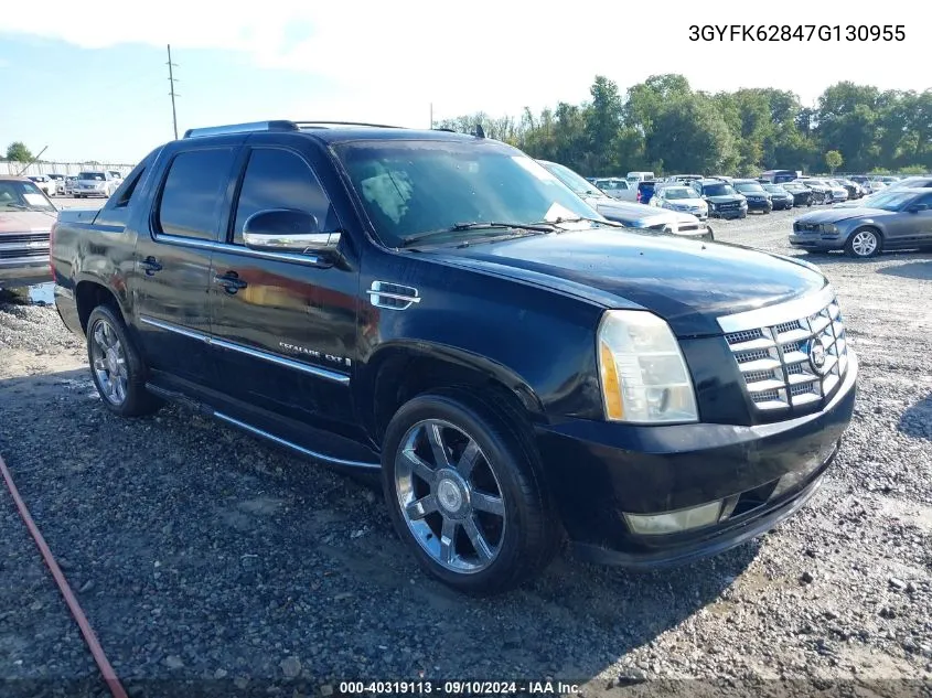 2007 Cadillac Escalade Ext Standard VIN: 3GYFK62847G130955 Lot: 40319113