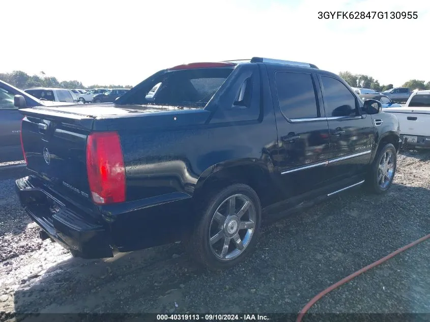 3GYFK62847G130955 2007 Cadillac Escalade Ext Standard