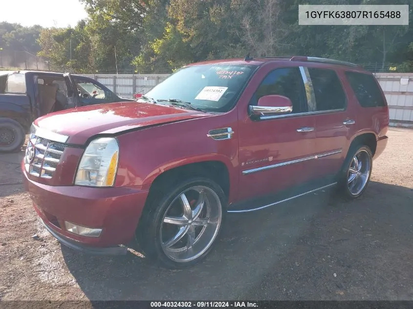 2007 Cadillac Escalade Standard VIN: 1GYFK63807R165488 Lot: 40324302