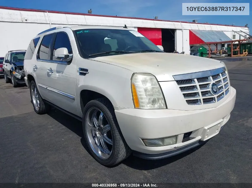 2007 Cadillac Escalade Standard VIN: 1GYEC63887R317347 Lot: 40336958