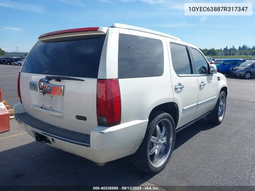 1GYEC63887R317347 2007 Cadillac Escalade Standard